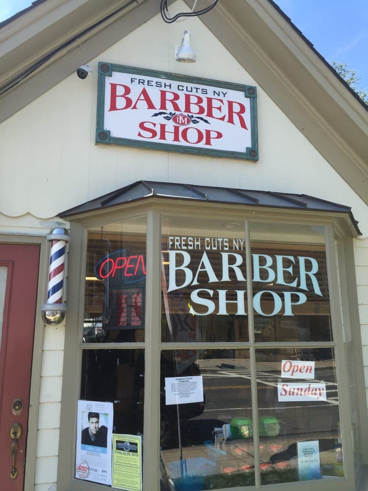 Barber chair and station at Fresh Cuts NY